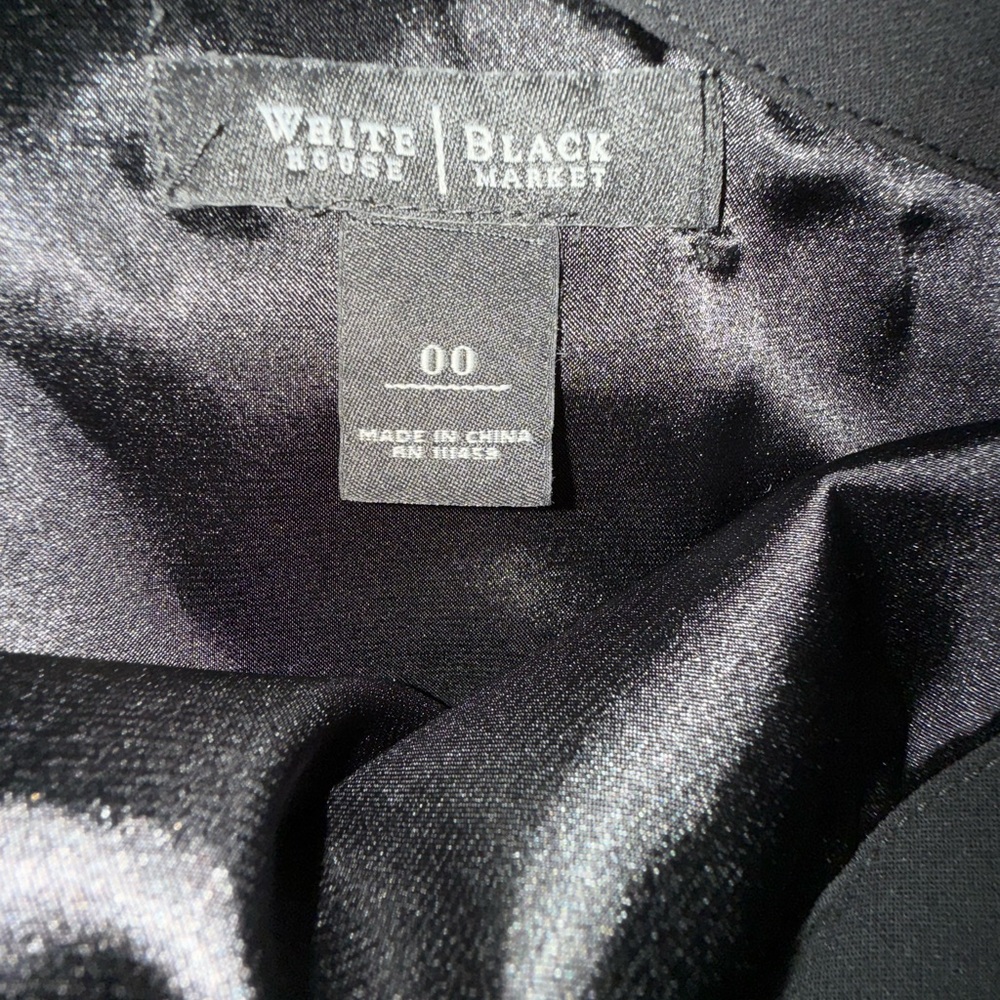 Black one shoulder dress, size 00 - Picture 4 of 4